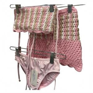 NEW PLANET SEA girl's 2-piece bikini in pink